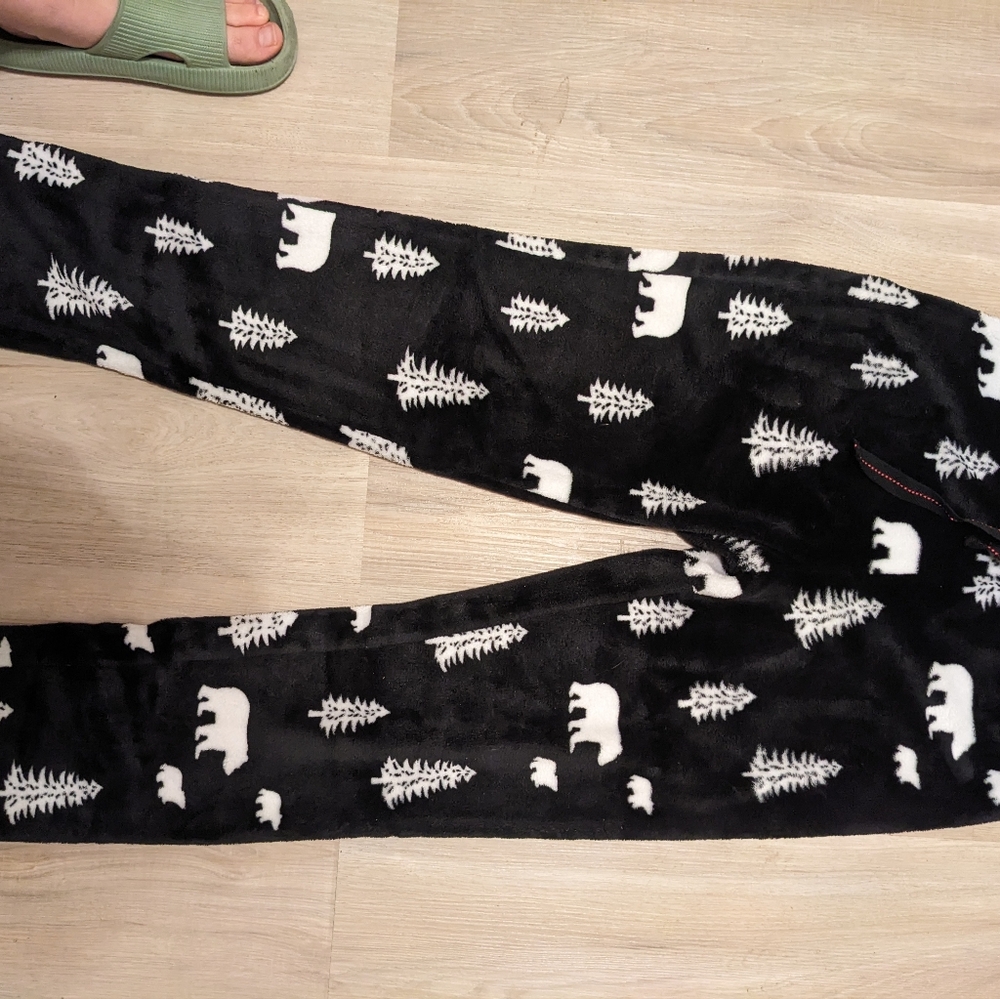Denver Hayes Black and White Women's Pajamas Pants